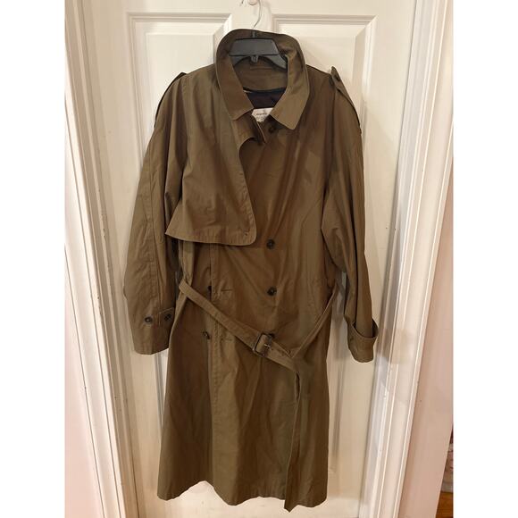 Henry Grethel Other - Vintage Henry Grethel Olive Green Trench Coat Size 46